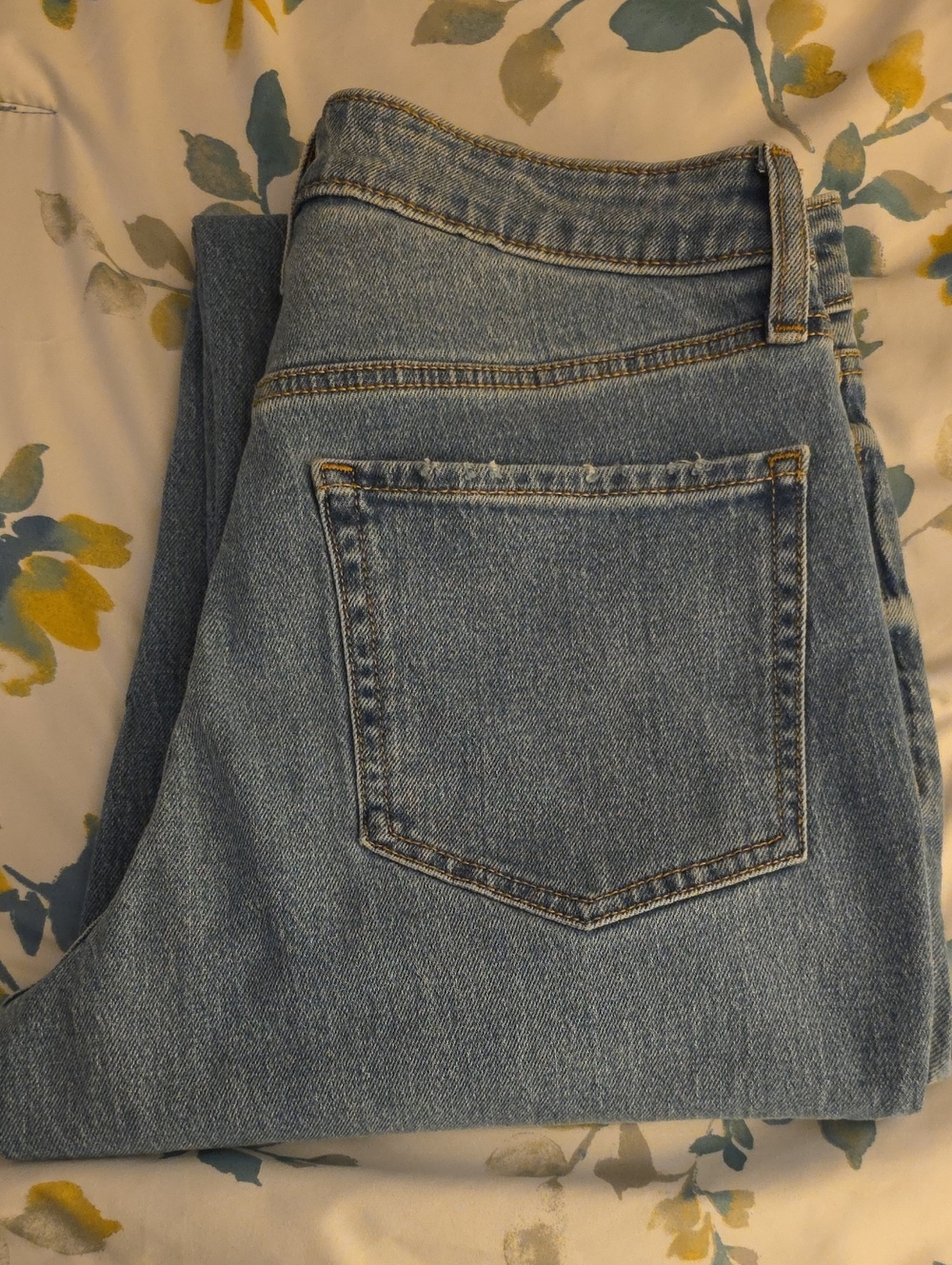 Old Navy Light Blue High-Rise Straight Jeans